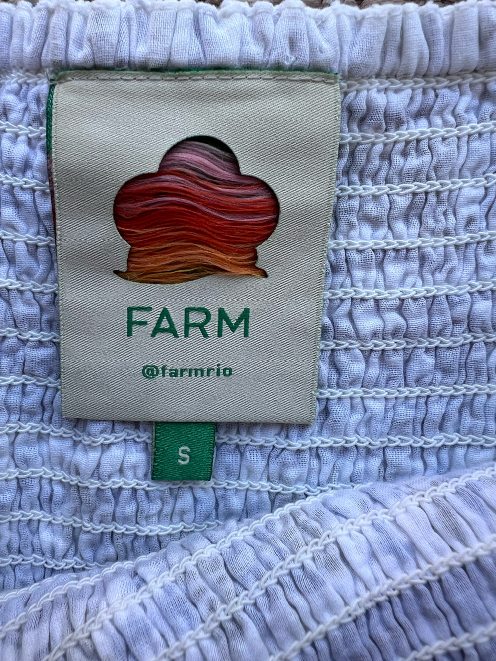 Farm Rio Tropical Bird Print Maxi Dress Small Smocked Tiered Sundress Macaws - Picture 6 of 9